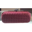 Copy Bottega Veneta STRETCH Knot Clutch 0313 Burgundy JH09357OM51