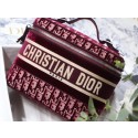 Copy DIOR Oblique Jacquard cosmetic bag S5488 Burgundy JH06868hz48