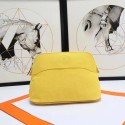 Copy Hermes Cosmetic Bag H3699 Lemon Yellow JH01327OM51