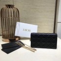 Copy LADY DIOR CALFSKIN WALLET C9025A black JH06997OM51