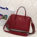 Copy Prada Calf leather bag 1BA157 Burgundy JH05399Ds70