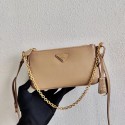 Copy Prada Saffiano leather mini shoulder bag 2BH171 apricot JH04976Of26