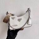 Copy Prada Saffiano leather mini shoulder bag 2BH204 white JH04974KD82