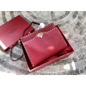 Copy VALENTINO Candy Rockstud quilted leather shoulder bag 0650L red JH09818hz48