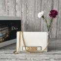 Designer Replica Dior JADIOR ON CHAIN Shoulder Bag S0105 White JH07329Fi42