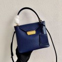 Designer Replica Prada Calf skin tote 1BN012 blue JH05042Jz48