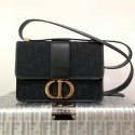 Dior 30 MONTAIGNE CANVAS BAG C9203 black JH06994zm75