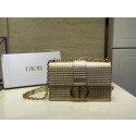 Dior 30 MONTAIGNE SMOOTH CALFSKIN FLAP BAG C9230 gold JH07038mB48