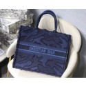 DIOR BLUE DIOR BOOK TOTE CAMOUFLAGE EMBROIDERED CANVAS BAG M1286 JH07081ha26