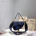 DIOR BLUE SADDLE CAMOUFLAGE POUCH M0446C JH07022BM34