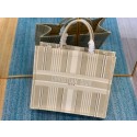 DIOR BOOK TOTE Beige Stripes Embroidery M1286Z JH06787kN56