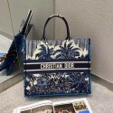 DIOR BOOK TOTE Blue Dior Palms Embroidery M1286 JH06807VO77