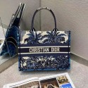 DIOR BOOK TOTE Blue Dior Palms Embroidery M1287 JH06806tp88