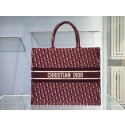 DIOR BOOK TOTE Burgundy Dior Oblique Embroidered Velvet M1286Z JH06853ix60