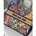 DIOR BOOK TOTE Yellow Multicolor Dior Paisley Embroidery M1286Z JH06779Nq93