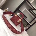 Dior CANNAGE Original Calfskin Leather mini Tote Bag 3890 wine JH07639qO84