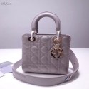 Dior lucky badges Original sheepskin Tote Bag A88035 grey JH07229nZ35