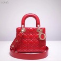 Dior lucky badges Original sheepskin Tote Bag A88035 red JH07230ki86