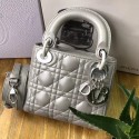 Dior Original Sheepskin Leather tote Bag M673 grey JH07607eI70