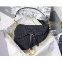 Dior SADDLE DENIM CANVAS BAG M928 denim black JH07149Qu69