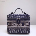 Dior SADDLE DENIM CANVAS Cosmetic Bag 5698 JH07124Ac56