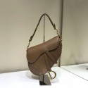 Dior SADDLE SOFT CALFSKIN BAG C2478 brown JH07049qO84