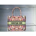 DIOR SMALL DIOR BOOK TOTE Multicolor Tie & Dior Embroidery C1296 JH06843uB47