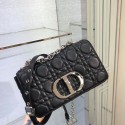 Dior SMALL DIOR CARO BAG Soft Cannage Calfskin M9241 Black JH06800SU58