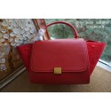 Fake 1:1 2015 Celine top quality plain weave with nubuck leather 6608 red JH06454kU97