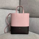 Fake 1:1 Celine Original Leather CABAS Bag 189813 Pink&Black JH05864kU97