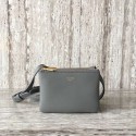 Fake 1:1 Celine TRIO BAG IN SMOOTH LAMBSKIN MINI 1920 grey JH05853qF80