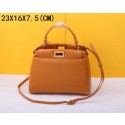 Fake 2015 Fendi new model original sheepskin 520885 light coffee JH08797Qo74