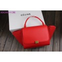 Fake AAAAA Celine Trapeze Bag Original Leather 3342-1 red JH06515oE28