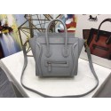 Fake Best Celine NANO MINI Tote Bag Original Leather A3560 Grey JH06235vH80