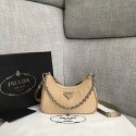 Fake Best Prada Re-Edition 2005 nylon mini shoulder bag 1BH203 apricot JH05055vH80