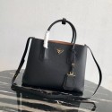 Fake Copy Prada Deer skin bag 1BG008 black&rbrown JH05050Mv33