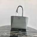 Fake Copy Prada Embleme Saffiano leather bag 1BG288 grey JH05125UW33