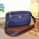 Fake Copy Prada Nylon cloth casual bag BT0742 blue JH05640Mv33