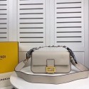 Fake Fendi BAGUETTE leather bag F2466 beige JH08503DK43