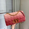 Fake LARGE DIOR CARO BAG Indigo pink Gradient Cannage Lambskin M9243U JH06706HB93