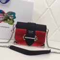 Fake Prada Cahier calf leather bag 1BH018 red JH05393dS46