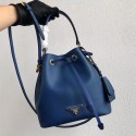 Fake Prada Galleria Saffiano Leather Bag 1BE032 Blue JH05193kd37