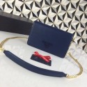 Fake Prada Saffiano leather shoulder bag 1BP012-2 blue JH05309ET36