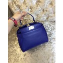 Fake Replica 2015 Fendi mini peekaboo bag calfskin leather 30320 royal blue JH08785Ml87