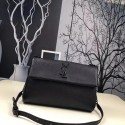 Fake Saint Laurent Classic Monogramme Caviar Leather Shoulder Bag 1802 black JH08143kd37