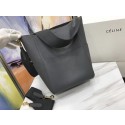 Fashion Celine SEAU SANGLE Original Calfskin Leather Shoulder Bag 3369 gray JH06219fa20