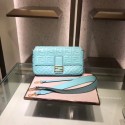 FENDI BAGUETTE large Shoulder Bag 8BR771A light blue JH08577VO77