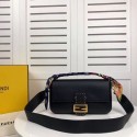 Fendi BAGUETTE leather bag F2466 black JH08506HM85