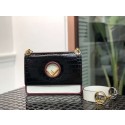 Fendi KAN I F black leather bag with exotic details 8284M JH08618Za30