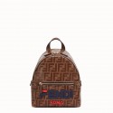 Fendi MINI BACKPACK Small multicolor canvas backpack 8BZ036 JH08658vV16